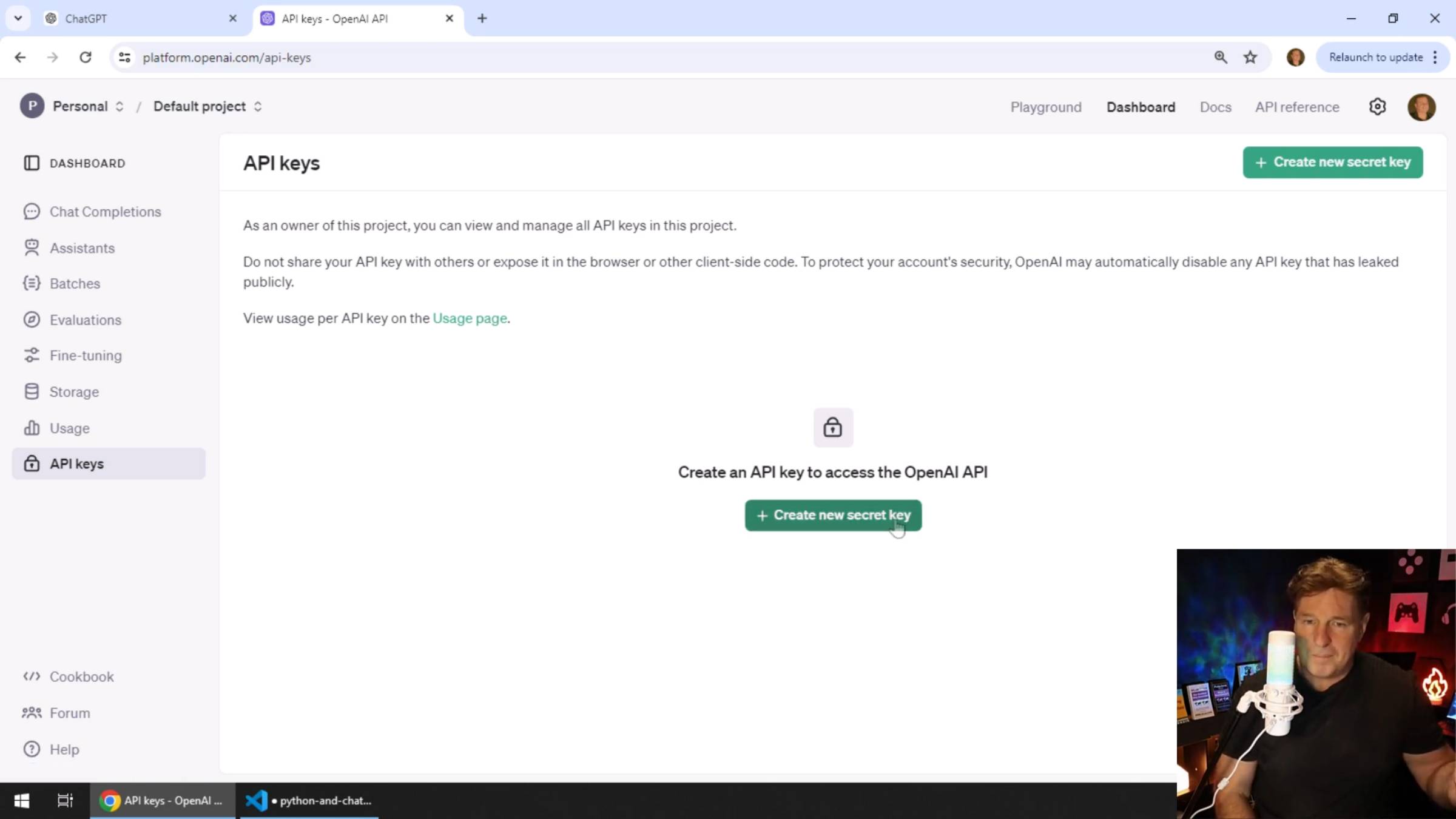 Get ChatGPT API Key: A Detailed Tutorial